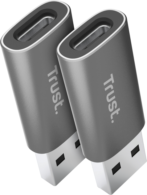 Adapter Trust Calyx USB-A na USB-C 2 szt. (TR25573) - obraz 3