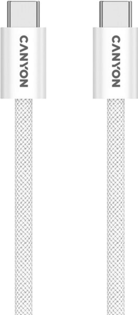 Kabel Canyon OnWire 60MG C-C 60W Magnet Braided 1 m White (CND-CCMG60AB15W) - obraz 4