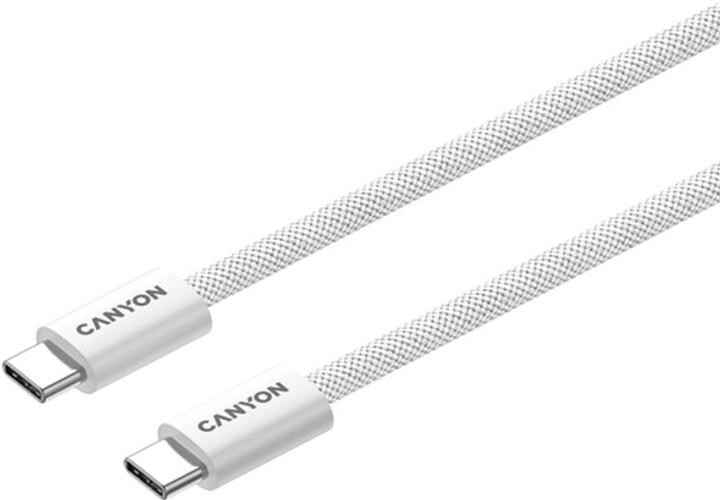 Kabel Canyon OnWire 60MG C-C 60W Magnet Braided 1 m White (CND-CCMG60AB15W) - obraz 5