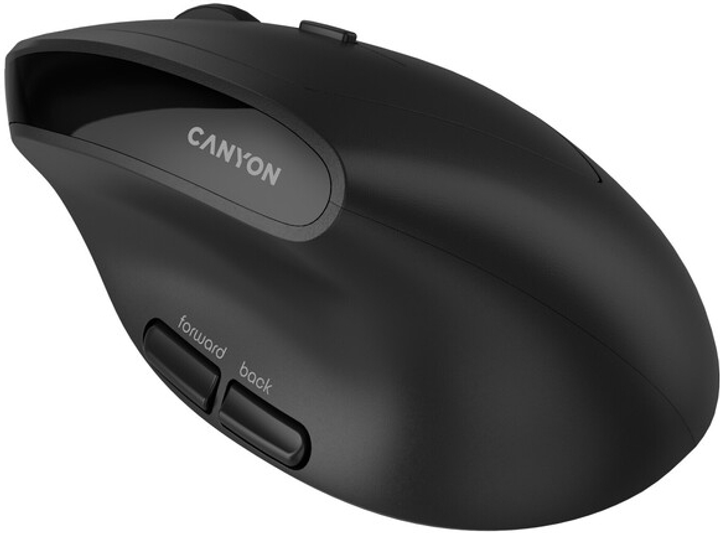 Mysz Canyon MW-25 LED Silent Wireless/Bluetooth Black (CNS-CMSW25) - obraz 3