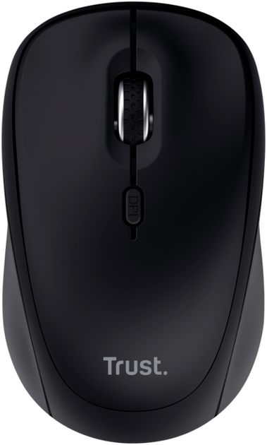 Mysz Trust Yvi+ Silent Wireless/Bluetooth Mouse Black (TR25512) - obraz 1