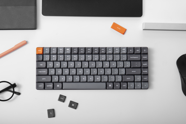 Klawiatura bezprzewodowa Keychron K3 Max Gateron MX 2.0 Red QMK White Led Wireless/Bluetooth/USB Black (K3MA1_KEYCHRON) - obraz 7