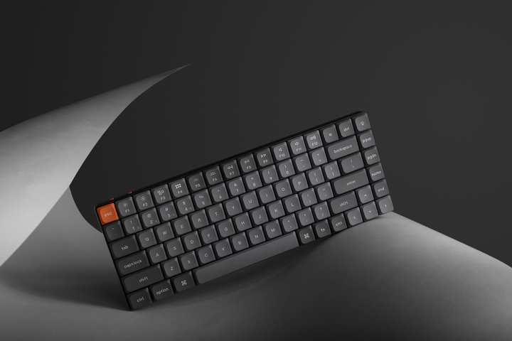 Klawiatura bezprzewodowa Keychron K3 Max Gateron MX 2.0 Red QMK RGB Wireless/Bluetooth/USB Black (K3MB3_KEYCHRON) - obraz 7