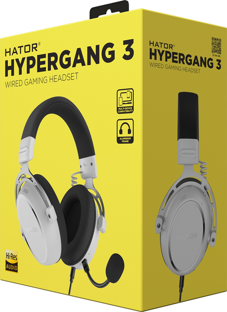 Słuchawki Hator Hypergang 3 White (ESH06) - obraz 8