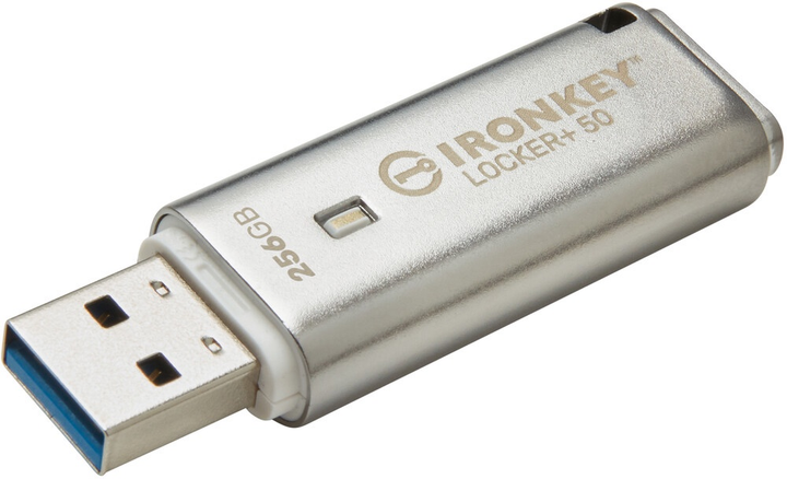 Pendrive Kingston Ironkey Locker+ 50 256GB USB 3.2 Silver (IKLP50/256GB) - obraz 5