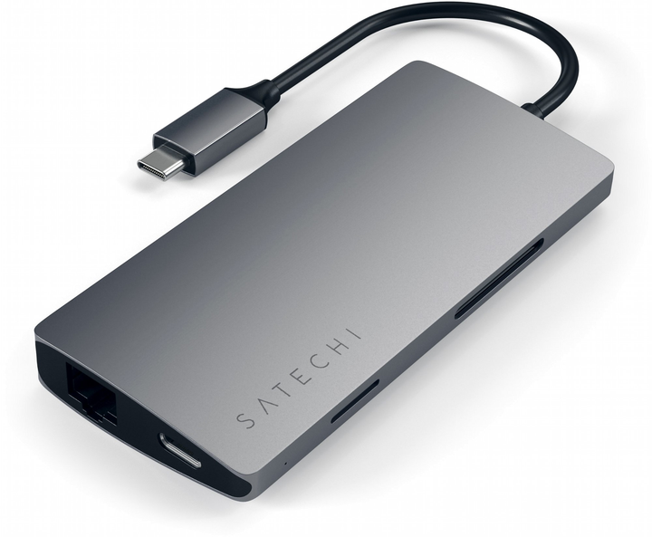 Hub USB Satechi Type-C Multi-Port Adapter 4K z Ethernetem V2 Space Gray (ST-TCMA2M) - obraz 2