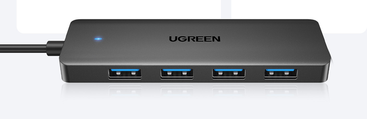 Hub USB Ugreen USB 3.0 do 4 x USB 3.0 Black (UGR-25851) - obraz 5
