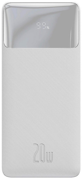 Powerbank Baseus Bipow Digital Display Overseas 20W 30000 mAh Biały (PPBD050402) - obraz 1
