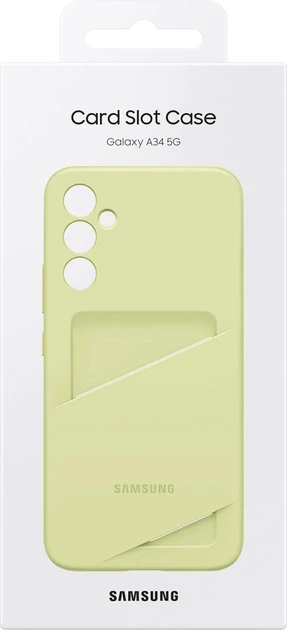 Панель Samsung Card Slot Case для Galaxy A34 5G Lime (8806094920451) - зображення 6