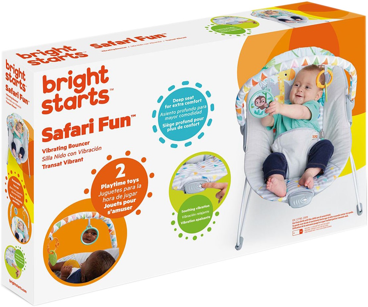 Шезлонг Bright Starts Safari Fun (12204) (074451122048) - зображення 10