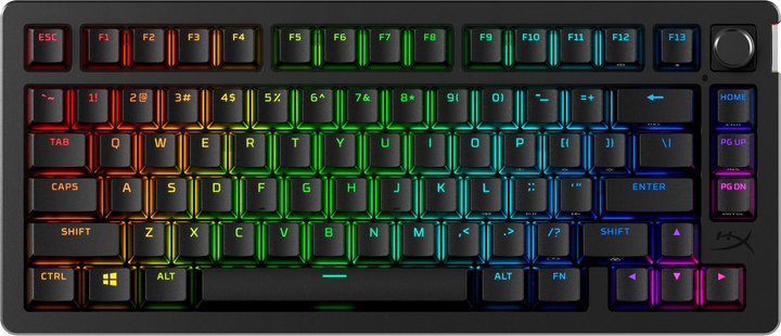 Klawiatura bezprzewodowa HyperX Alloy Rise 75 PBT HX Red Wireless (91Y91AA) - obraz 1