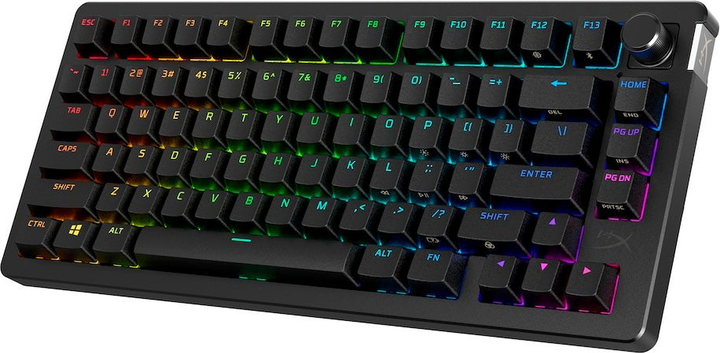 Klawiatura bezprzewodowa HyperX Alloy Rise 75 PBT HX Red Wireless (91Y91AA) - obraz 3