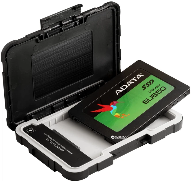 Kieszeń zewnętrzna ADATA ED600 na HDD/SSD 2.5" SATA III - USB 3.1 (AED600U31-CBK) - obraz 4