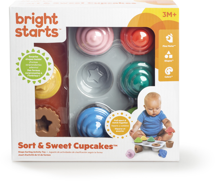 Zabawka-sorter Bright Starts Sort & Sweet Cupcakes ‎(12499) (074451124998) - obraz 6