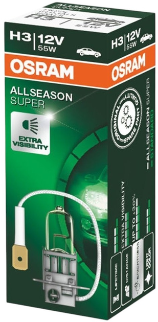 Żarówka samochodowa Osram Allseason Super H3 55 W 12 V (64151ALS) - obraz 2