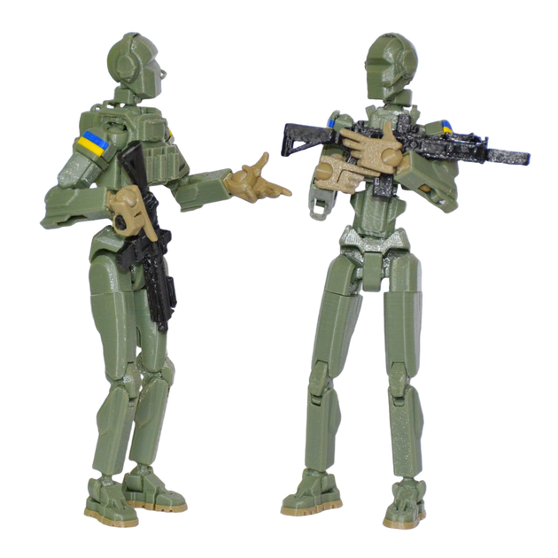 Набір з 2х рухомих фігурок солдатів D.Army 13 конструктор (Dummy Lucky 13) - изображение 2