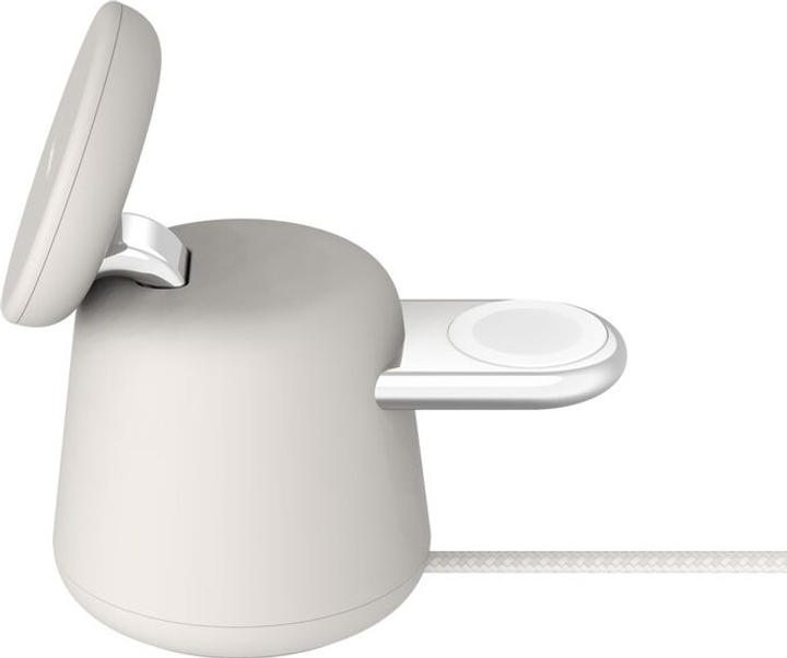 Ładowarka indukcyjna Belkin BoostCharge Pro 2-in-1 Qi2 15 W Sand (WIZ027VFH37) - obraz 2