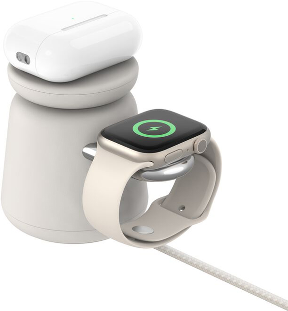 Ładowarka indukcyjna Belkin BoostCharge Pro 2-in-1 Qi2 15 W Sand (WIZ027VFH37) - obraz 4