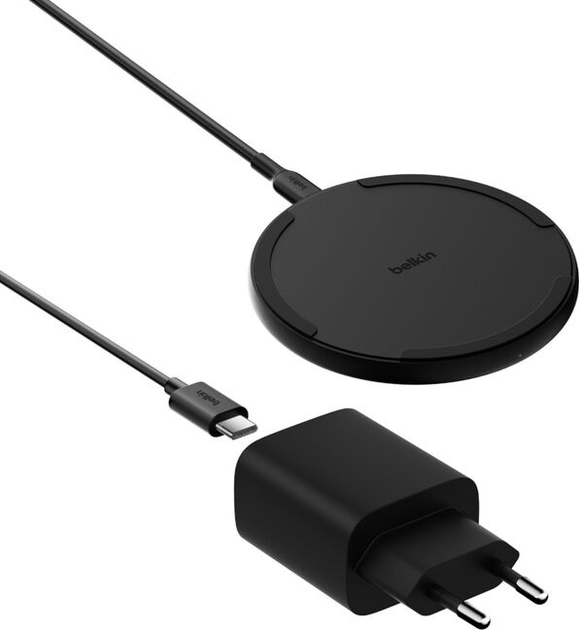 Ładowarka bezprzewodowa Belkin Wireless Charging Pad 15 W Black (WIA012KQBK) - obraz 1