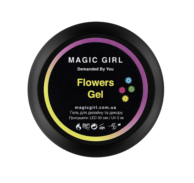 Гель сухоцвіти Magic Girl Flowers Gel червоний 10мл - зображення 3