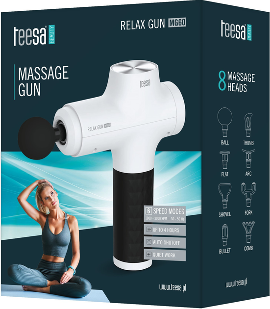 Перкусійний масажер Teesa Relax Gun MG60 (TSA0507) - зображення 9