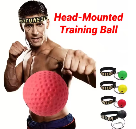 Тренировочный мяч для бокса Fight Ball на резинке, тренажер скорости и реакции - изображение 2