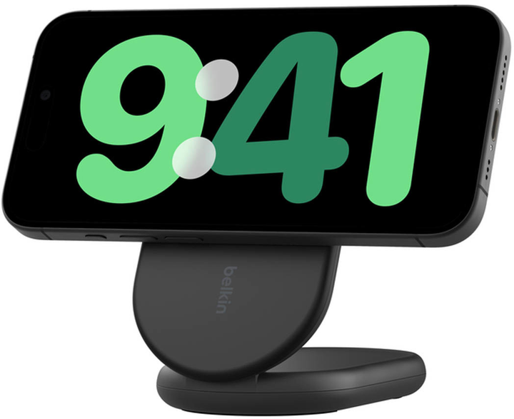 Ładowarka indukcyjna Belkin BoostCharge Magnetic Foldable Wireless Charger 15 W Black (WIB007HQBK) - obraz 1
