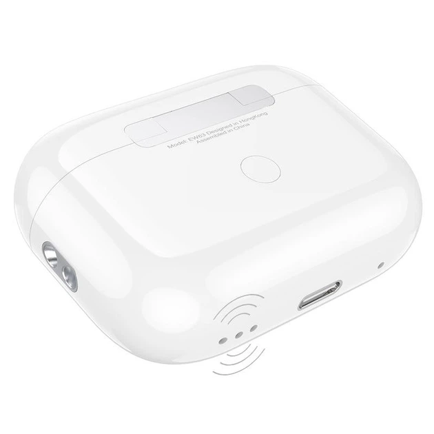 Беспроводные Bluetooth наушники с микрофоном HOCO EW63 Вакуумные TWS наушники с активным шумоподавлением ANC BT5.3, 40/300mAh, до 7 часов работы White - изображение 7