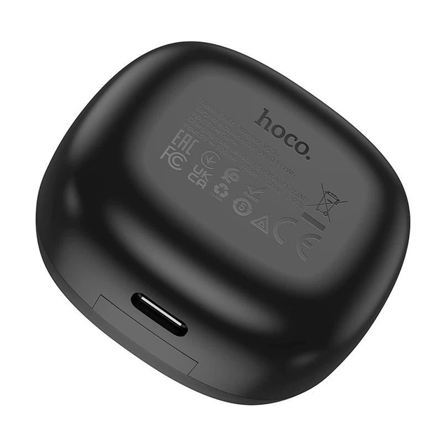 Беспроводные Bluetooth наушники с микрофоном HOCO EW65 Вакуумные TWS наушники с цифровым дисплеем BT5.3, 30/500mAh, Type-C, до 4 часов работы Black - изображение 3
