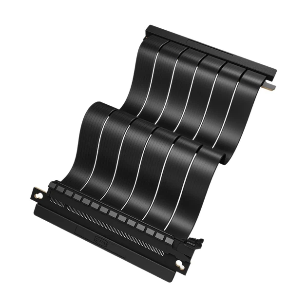 Райзер PcCooler Vertical GPU RISER CABLE PCI-E BK 4.0 185мм PCI-E4.0X16 Чор (RC185 BK 4.0) - изображение 4