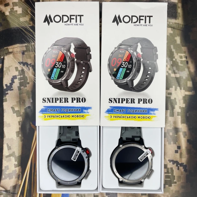 Смарт годинник Modfit Sniper Pro All Black 41 мм. - изображение 10