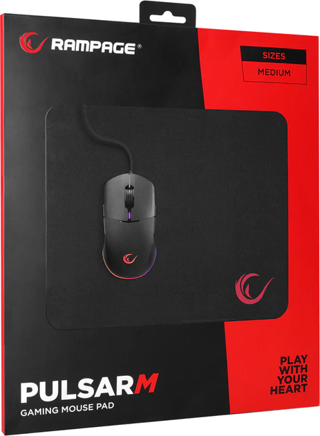Podkładka pod myszkę Rampage Pulsar M Black (PULSAR M-3MM) - obraz 3
