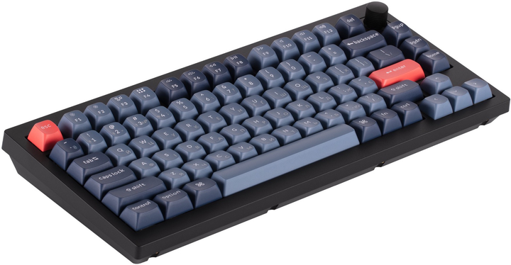 Klawiatura bezprzewodowa Keychron V1 Max Gateron Jupiter Banana QMK Ang./Ukr Wireless/Bluetooth/USB Black (V1MD4_KEYCHRON) - obraz 4