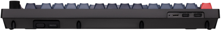 Klawiatura bezprzewodowa Keychron V1 Max Gateron Jupiter Banana QMK Ang./Ukr Wireless/Bluetooth/USB Black (V1MD4_KEYCHRON) - obraz 6