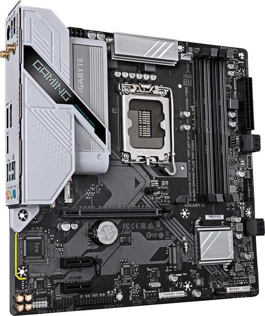 Материнська плата Gigabyte B760M GAMING PLUS WIFI DDR4 (s1700, Intel B760, PCI-Ex16) - зображення 2