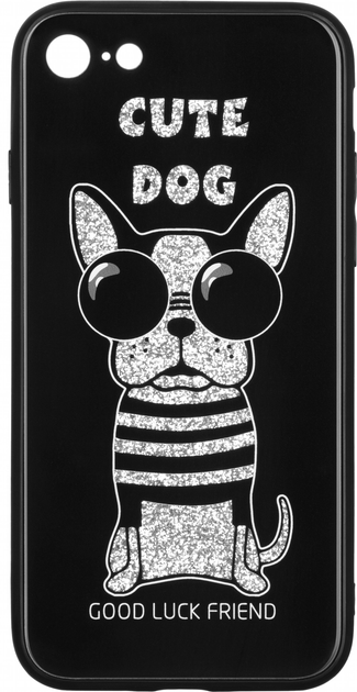 Etui WK WPC-087 do Apple iPhone 7/8 Cute Dog Black (681920360728) - obraz 1