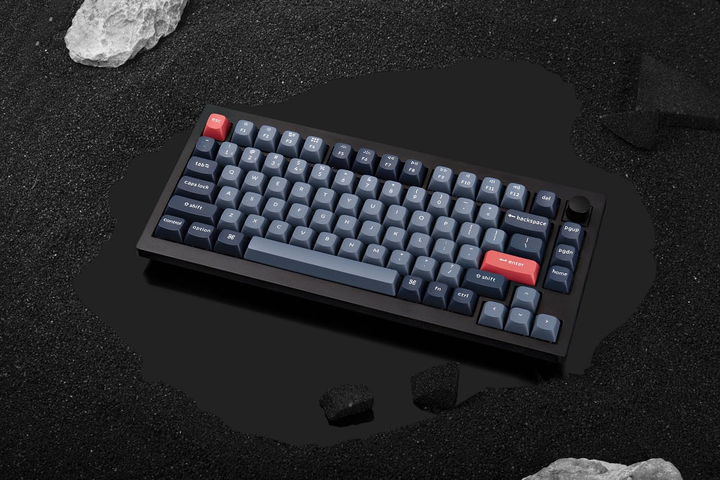 Klawiatura bezprzewodowa Keychron V1 Max Gateron Jupiter Red QMK Ang./Ukr Wireless/Bluetooth/USB Black (V1MD1_KEYCHRON) - obraz 7
