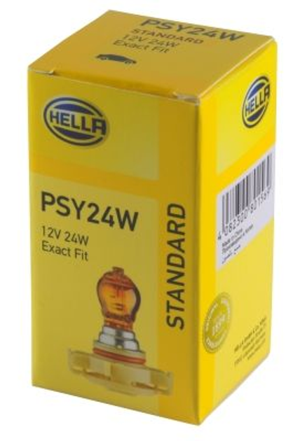 Żarówka samochodowa Hella Standard PSY24W 24 W 12 V PG20/4 Pomarańczowa (8GA223569031) - obraz 2