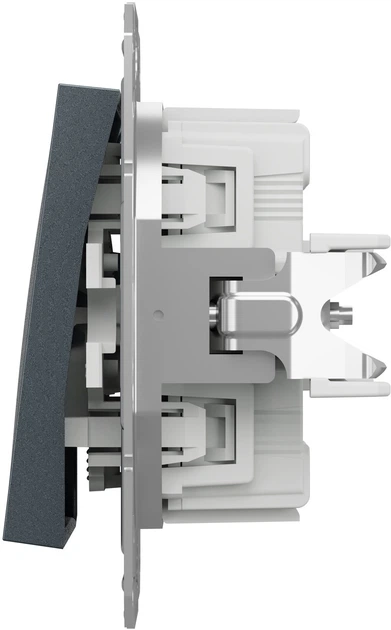 1-клавішний вимикач Schneider Electric Asfora самозажимний сталь (EPH0100162) - изображение 3