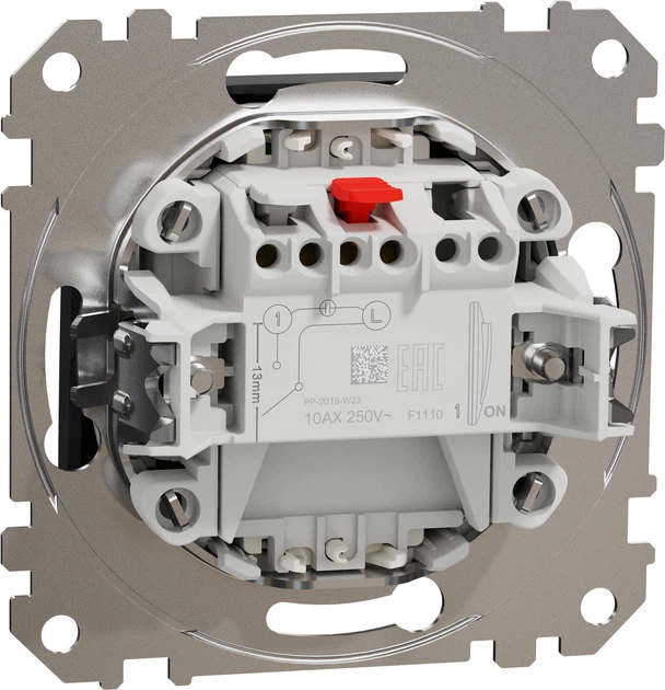1-клавішний вимикач з підсвіткою Schneider Electric Sedna Design Чорний SDD114101L - изображение 2
