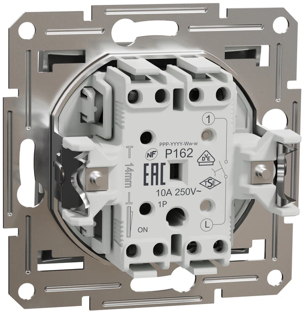Вимикач кнопоковий Schneider Electric Asfora самозажимний алюміній EPH0700161 - Фото 2 Вимикач кнопоковий Schneider Electric Asfora самозажимний алюміній EPH0700161 - зображення 2
