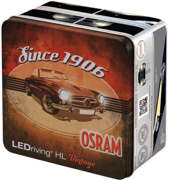Zestaw żarówek samochodowych Osram LEDriving HL Vintage H1 13 W 12 V 2 szt (64150DWVNT-2MB) - obraz 2