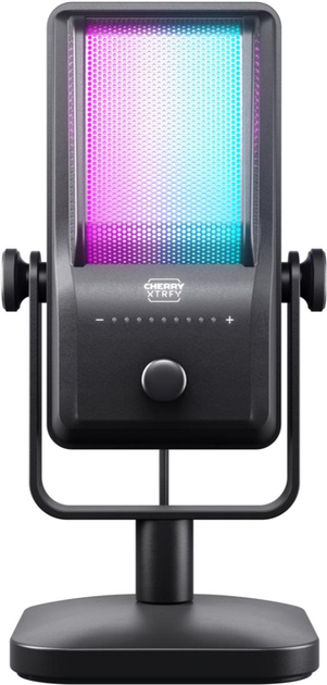 Мікрофон Cherry XTRFY NGALE R, Cardioid, USB-A, 2 м, RGB Чорний (CX-NGALE-R-RGB-BLACK) - зображення 1