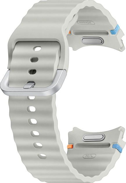 Ремінець Samsung Sport Band (M/L) для Samsung Galaxy Watch 7 Silver (ET-SNL31LSEGEU) - зображення 3