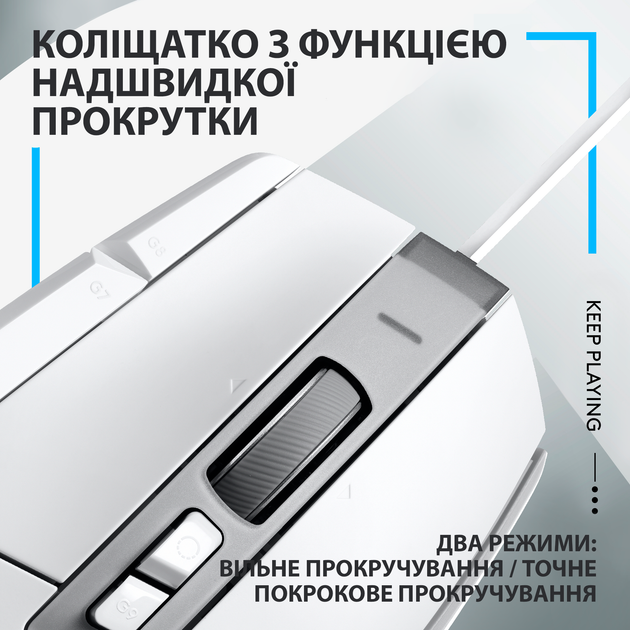 Zestaw mysz do gier Logitech G502 X + powierzchnia do gry G240 White (991-000490) - obraz 3