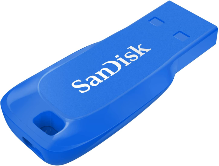 Pamięć flash USB SanDisk Cruzer Blade 64GB USB 2.0 Electric Blue (SDCZ50C-064G-B35BE) - obraz 2
