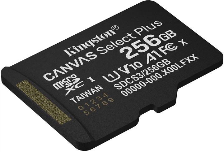 Niepotrzebny duplikat - Karta pamięci Kingston Canvas Select Plus Gen3 microSDXC 256GB Class 10 UHS-I U1 V10 A1 (SDCS3/256GBSP) - obraz 2