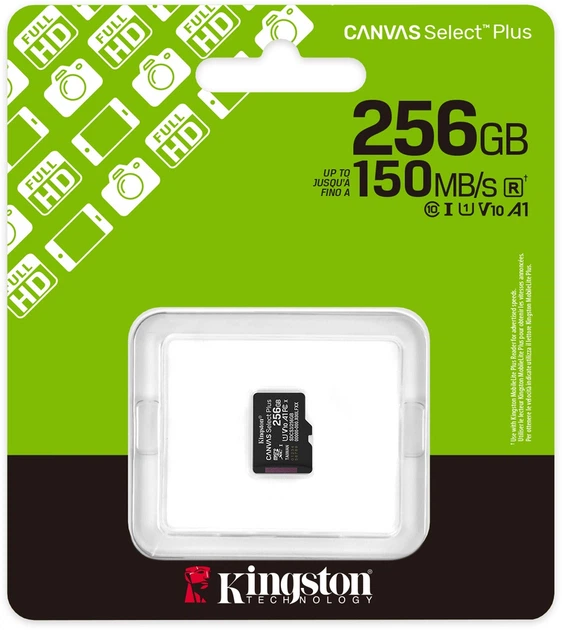 Niepotrzebny duplikat - Karta pamięci Kingston Canvas Select Plus Gen3 microSDXC 256GB Class 10 UHS-I U1 V10 A1 (SDCS3/256GBSP) - obraz 7