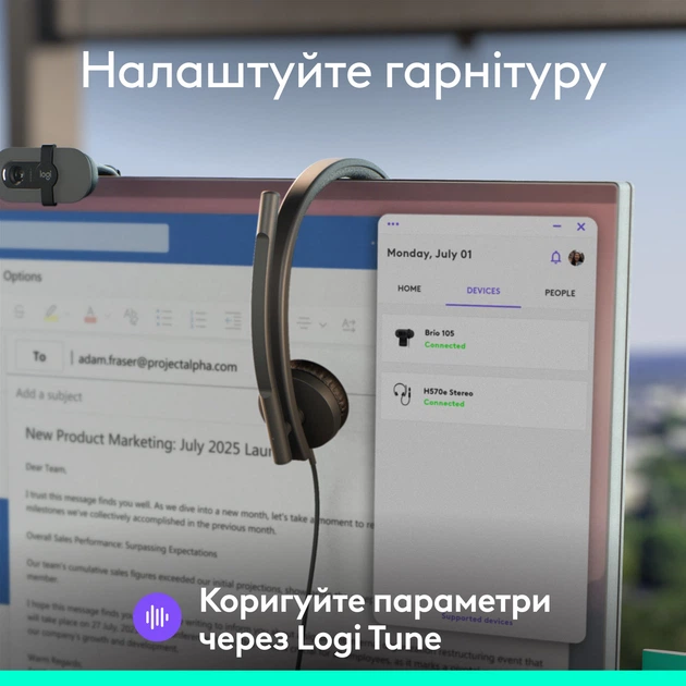 Навушники Logitech H570e Corded Stereo USB Headset (Teams version) - Black - EMEA28-935 - USB-A (981-001430) - зображення 9