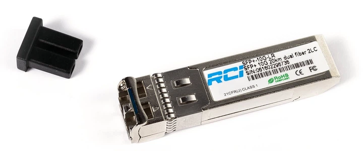 Модуль оптичний RCI SFP+-10G-LR (10G, 20km, 2LC, Tx 1310nm) - Фото 2 Модуль оптичний RCI SFP+-10G-LR (10G, 20km, 2LC, Tx 1310nm) - изображение 2